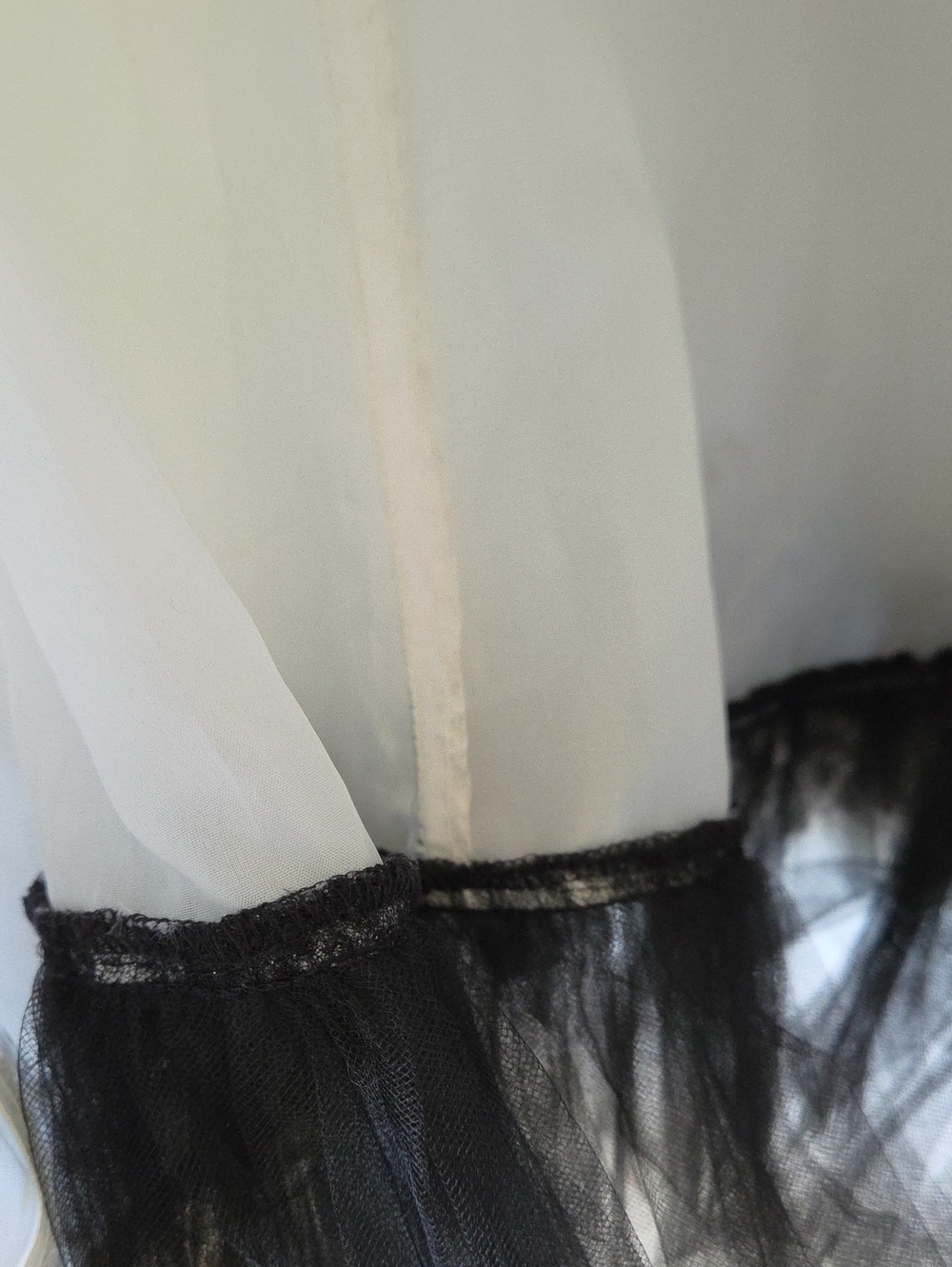 Gunne Sax Jessica McClintock Black White Lace Dress - Picture 7 of 9